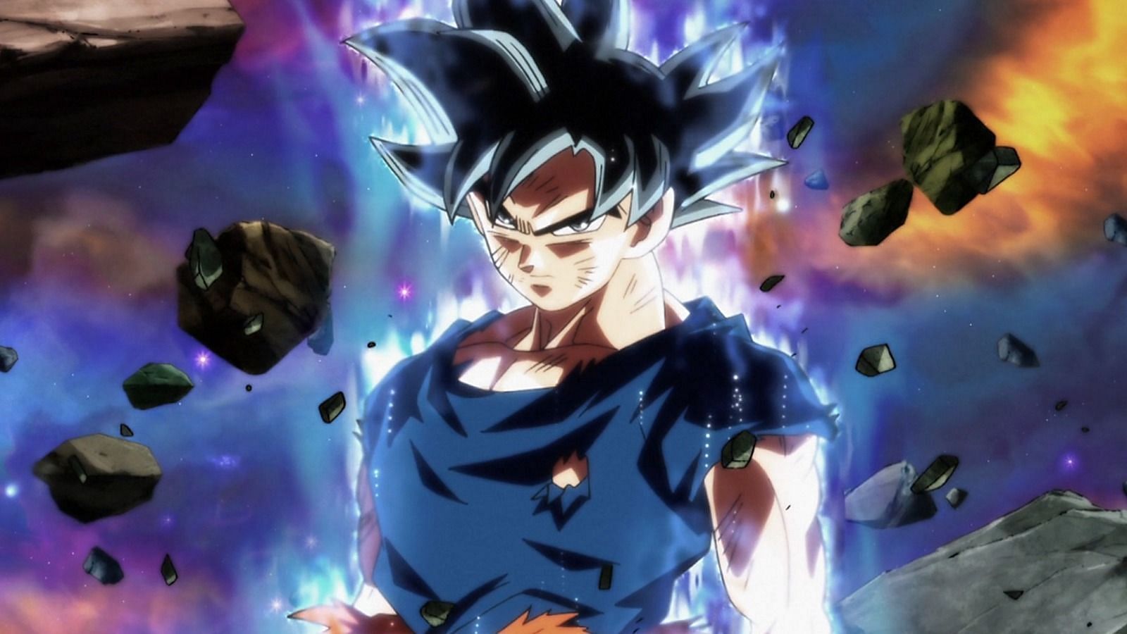 Goku using Ultra Instinct in the Dragon Ball Super anime (Image via Toei Animation)