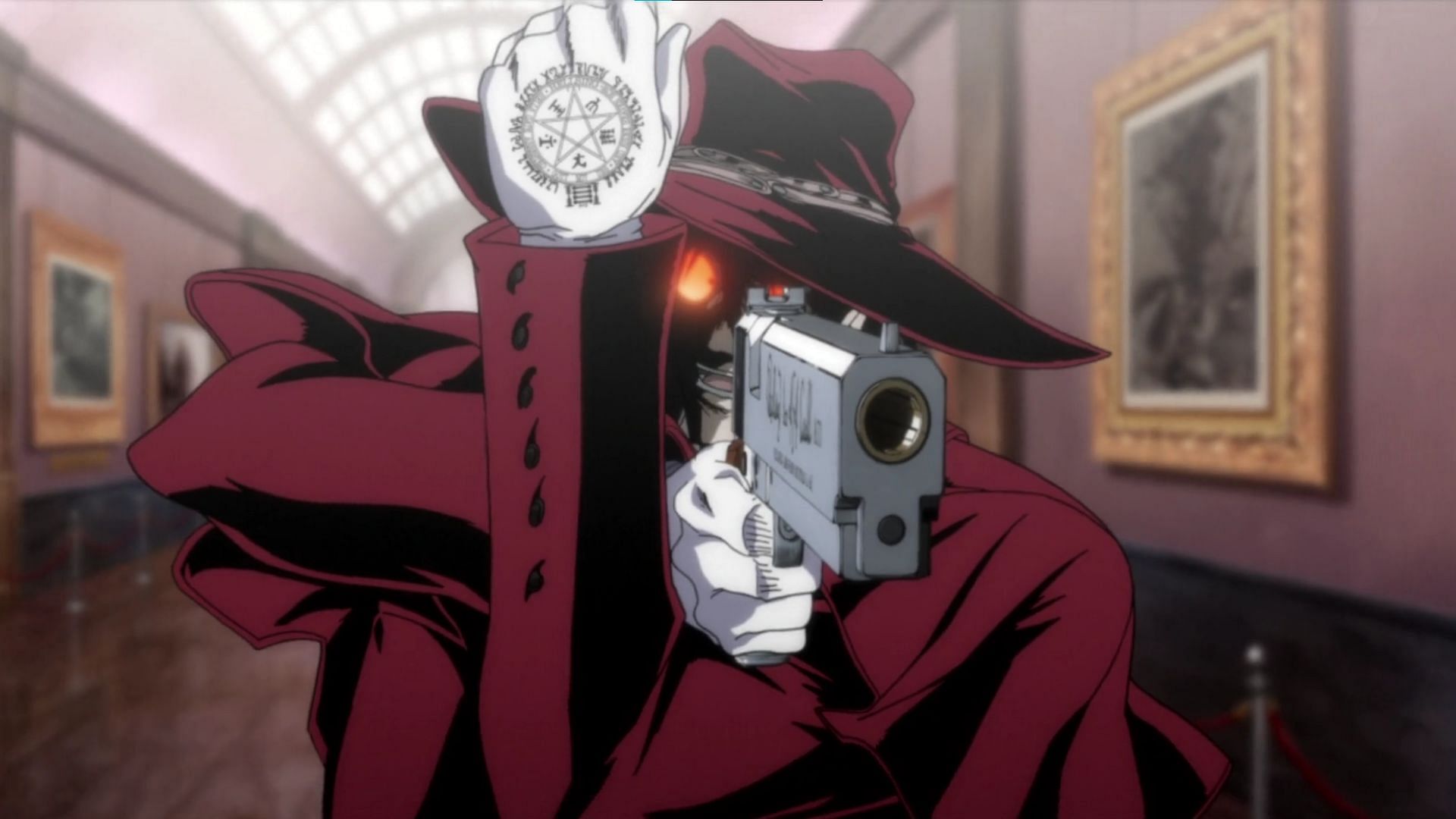 Alucard with his guns (Image via Studio MADHOUSE)