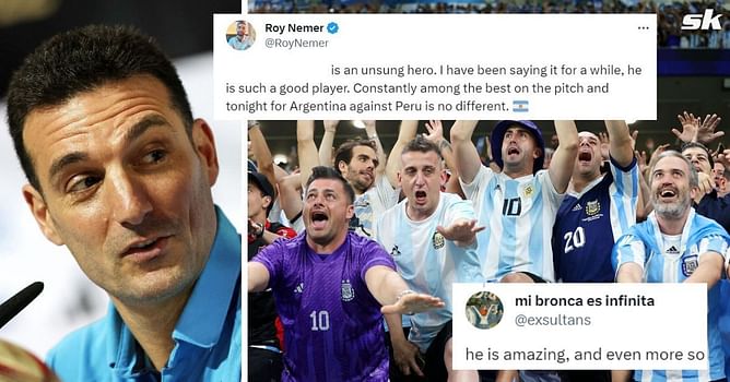 “Constantly among the best on the pitch”, “He is amazing” – Fans hail Argentina's ‘unsung hero’ despite Lionel Messi brace in win over Peru