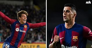 Joao Cancelo seen making strange demand to Marc Guiu after 17-year-old’s winning-goal for Barcelona against Athletic Bilbao