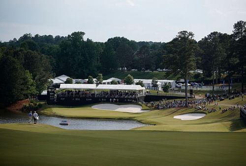 TPC Sugarloaf, Duluth, Georgia, home of the Bridgestone HBCU Invitational (Image via Getty).