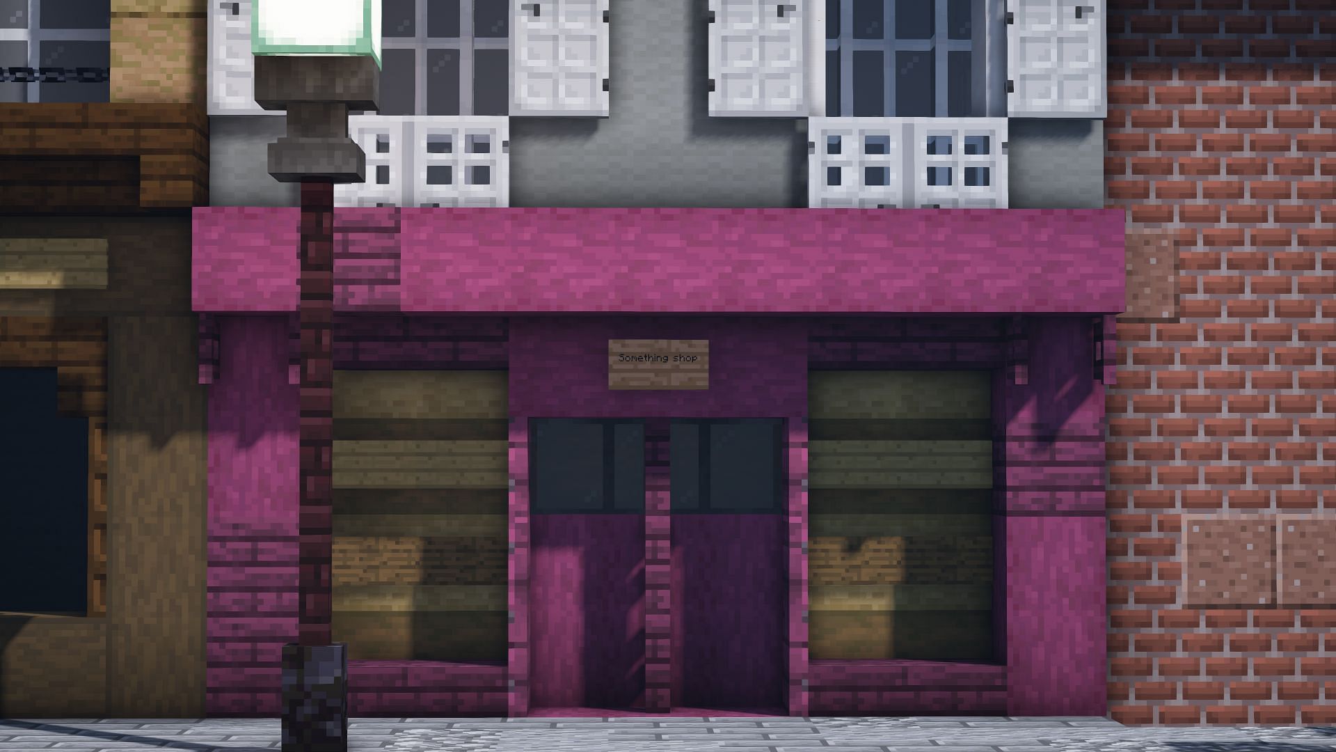 Whether this shop is in business or not, it&#039;s certainly seen better days in Minecraft (Image via Dem4skiert/Reddit)