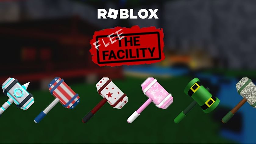ALL THE CHRISTMAS HAMMERS in ROBLOX FLEE THE FACILITY 