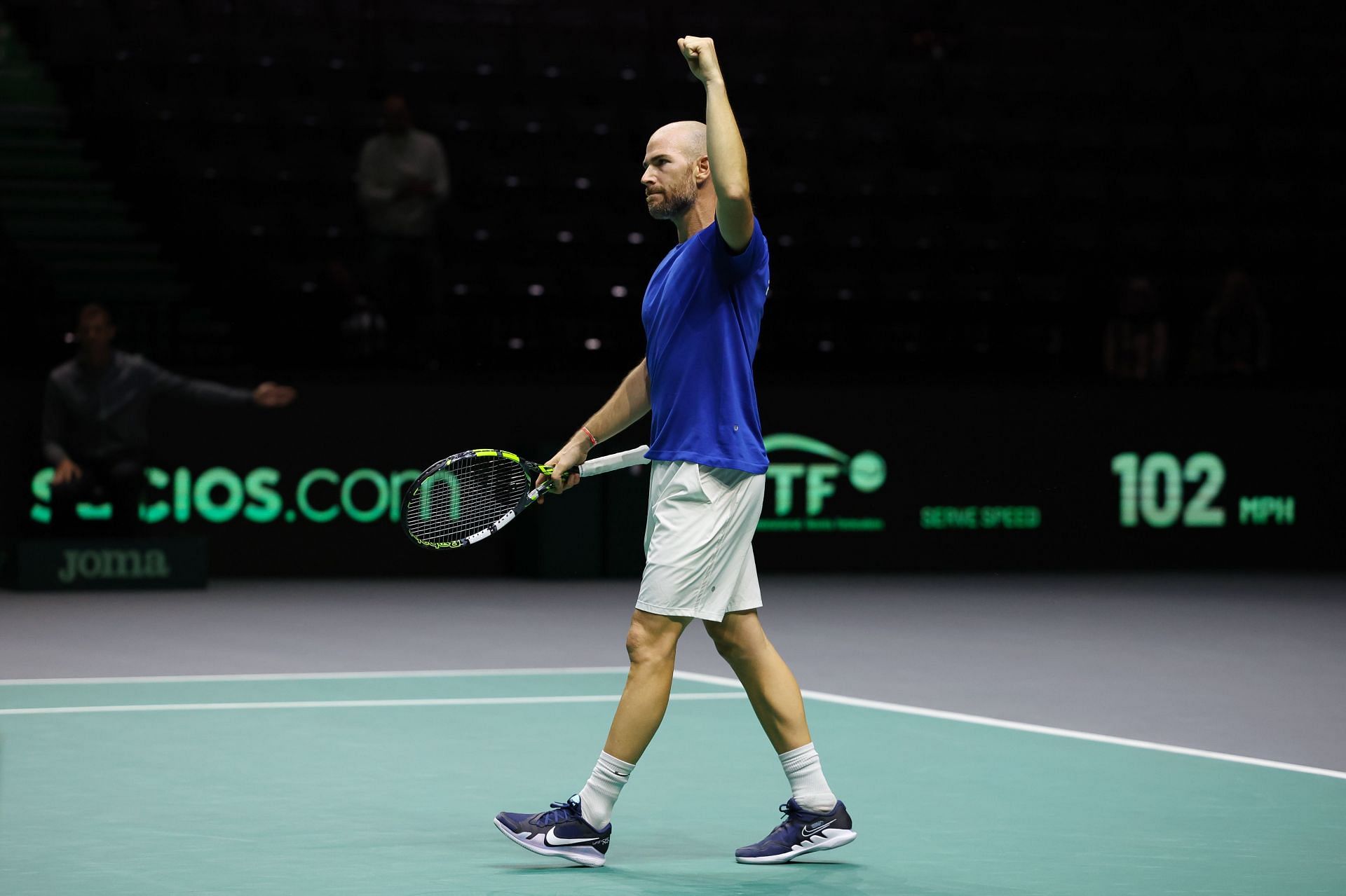 Adrian Mannarino at the 2023 Davis Cup Finals Group Stage Manchester.