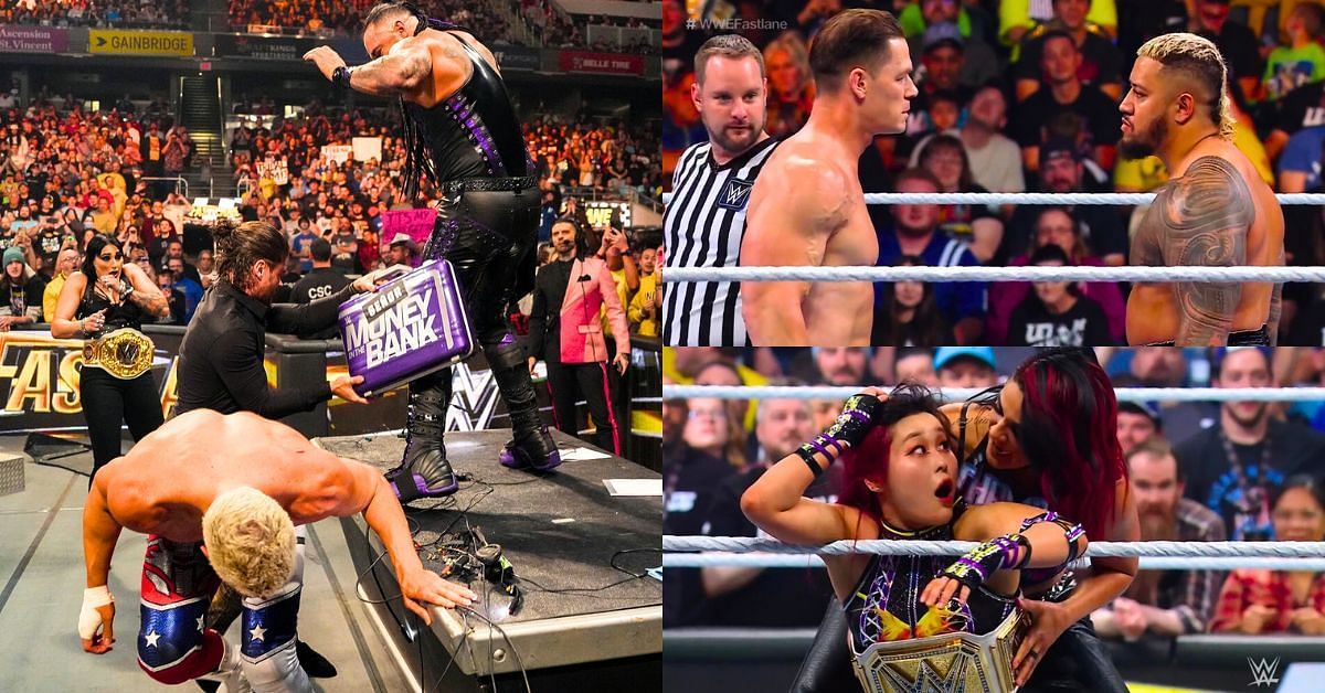 We got some great matches tonigh at WWE Fastlane including an unexpected title change!