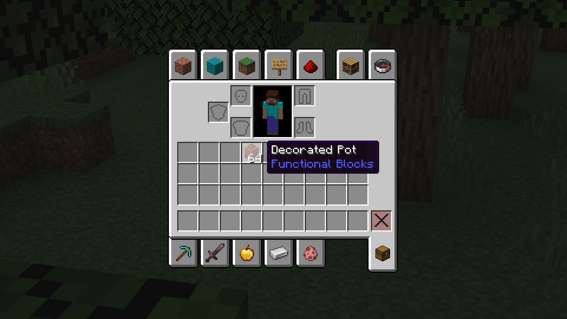 A stack of decorated pots (Image via Mojang)