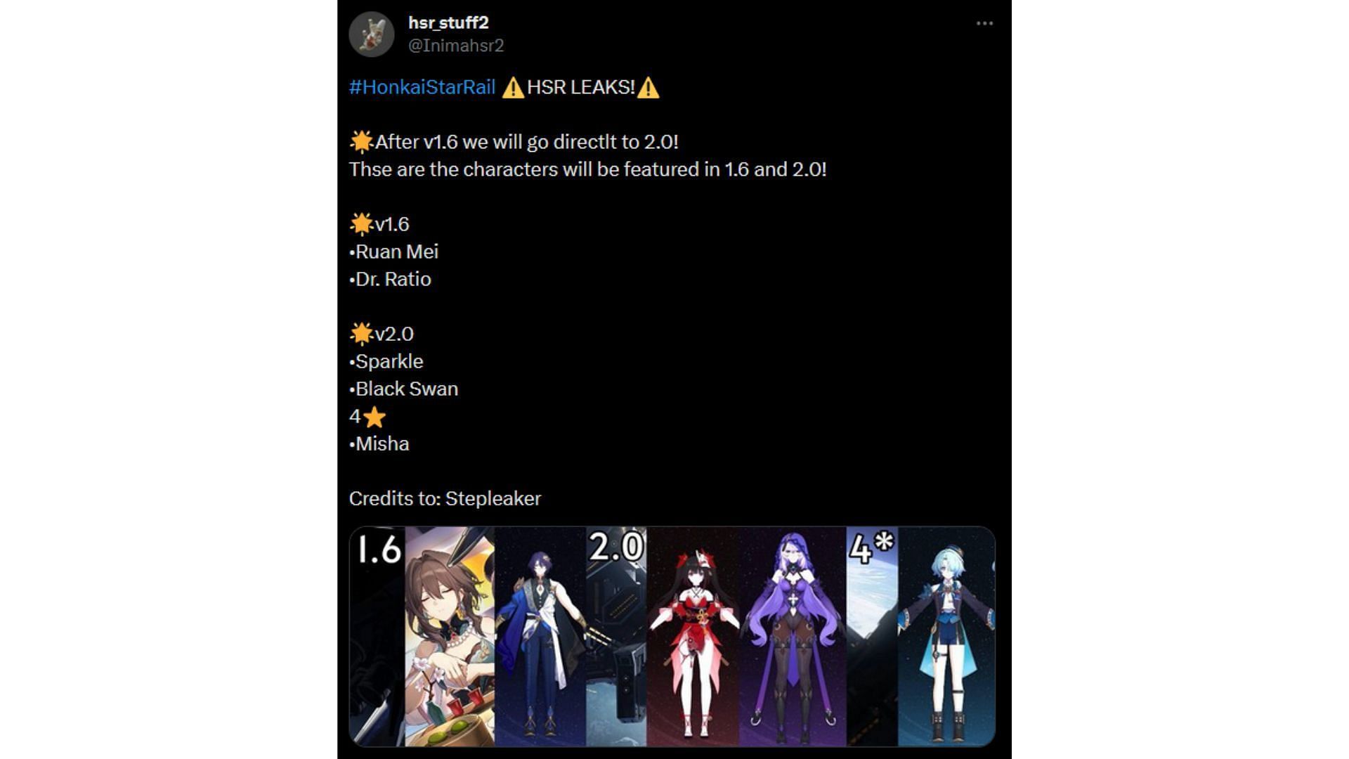 Honkai Star Rail 2.0 and 2.1 banner order leak: All upcoming character  banners