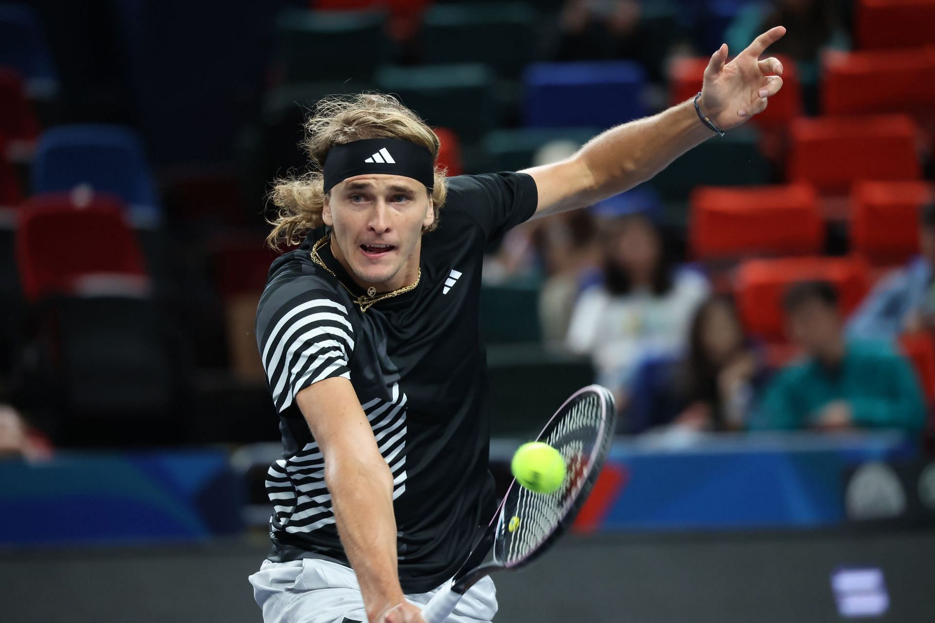 Alexander Zverev pictured at the 2023 Shanghai Masters