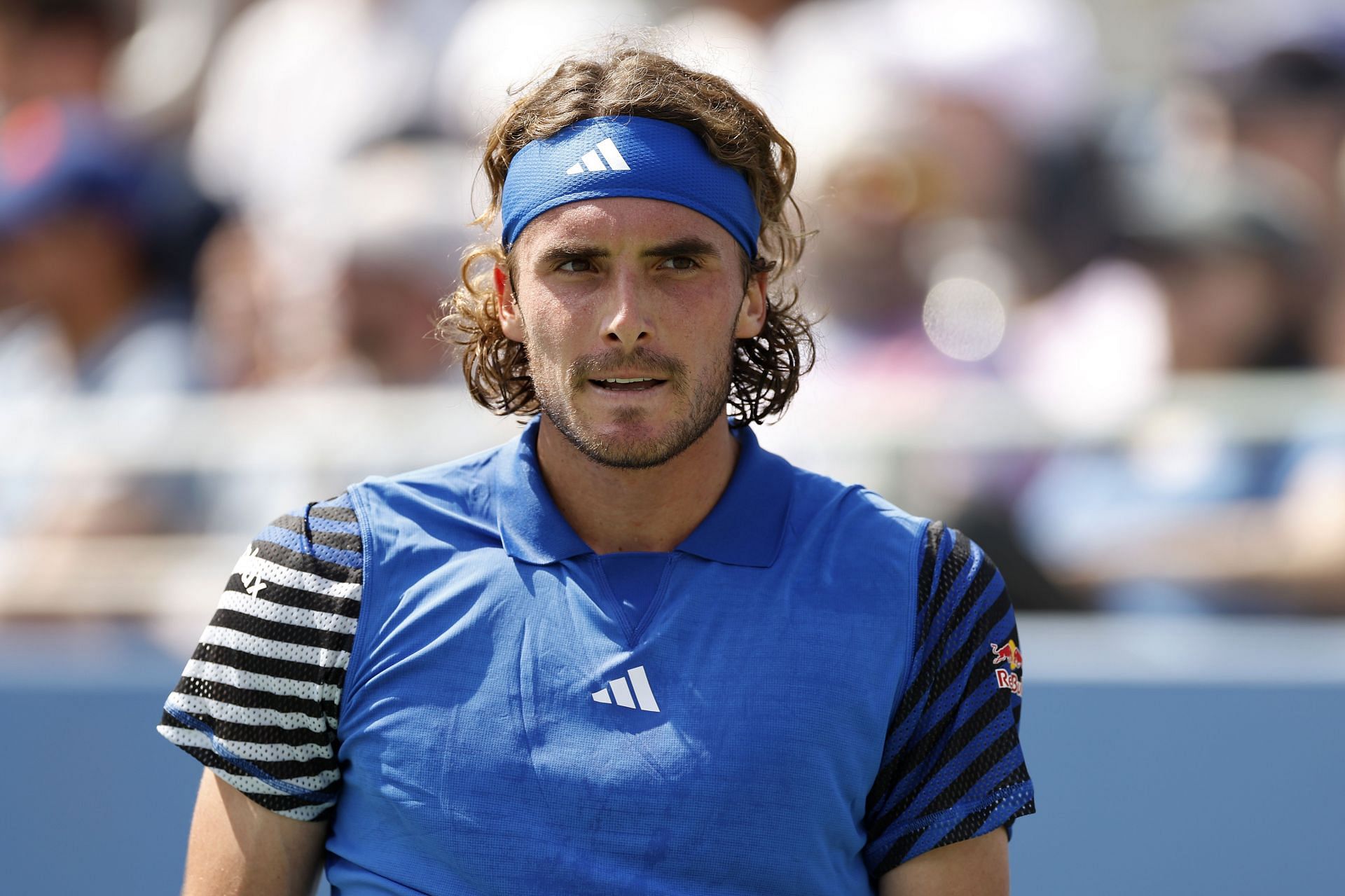 Stefanos Tsitsipas pictured at the 2023 US Open