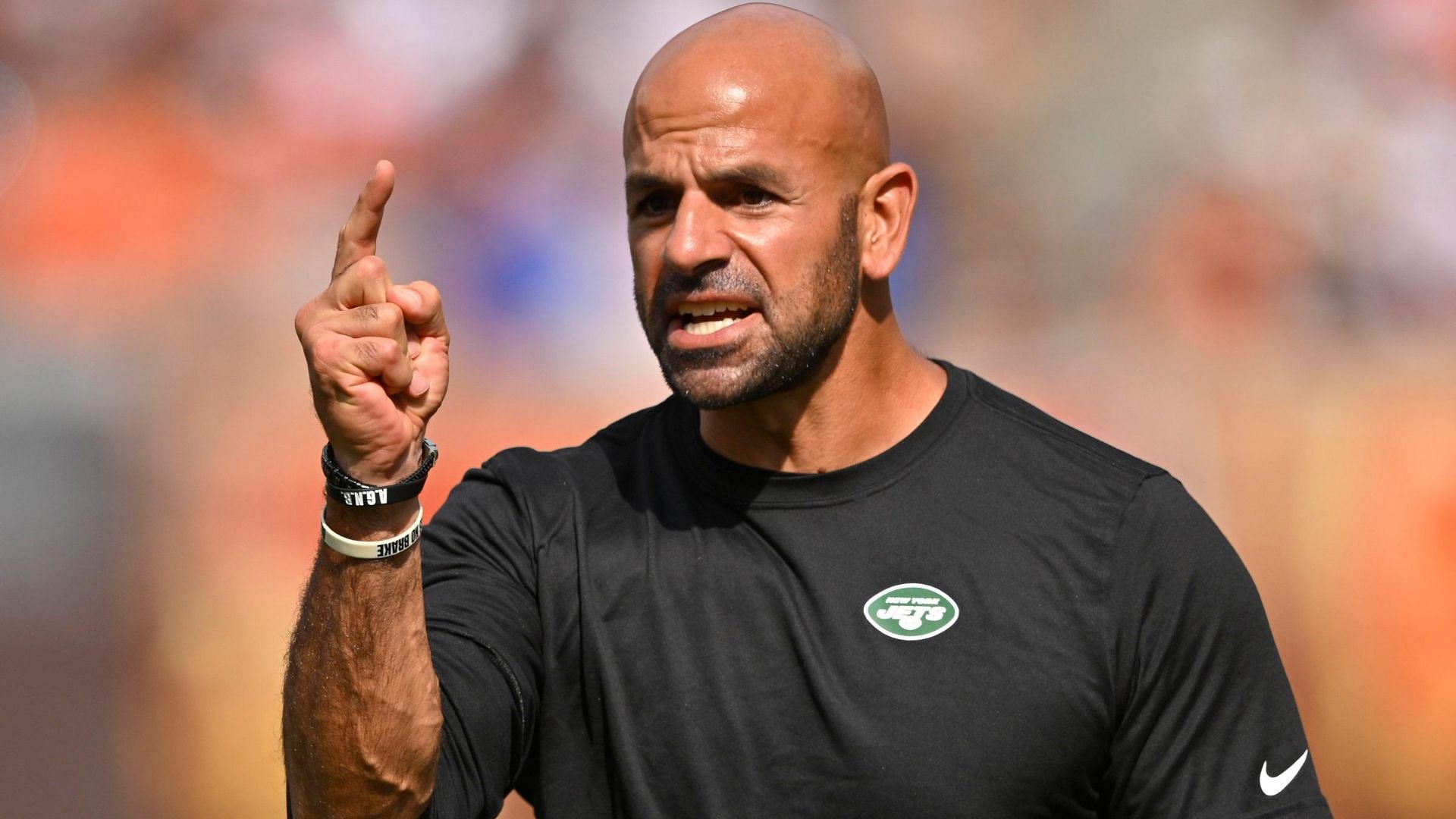 New York Jets head coach Robert Saleh. (Image credit: David Richard/Associated Press)