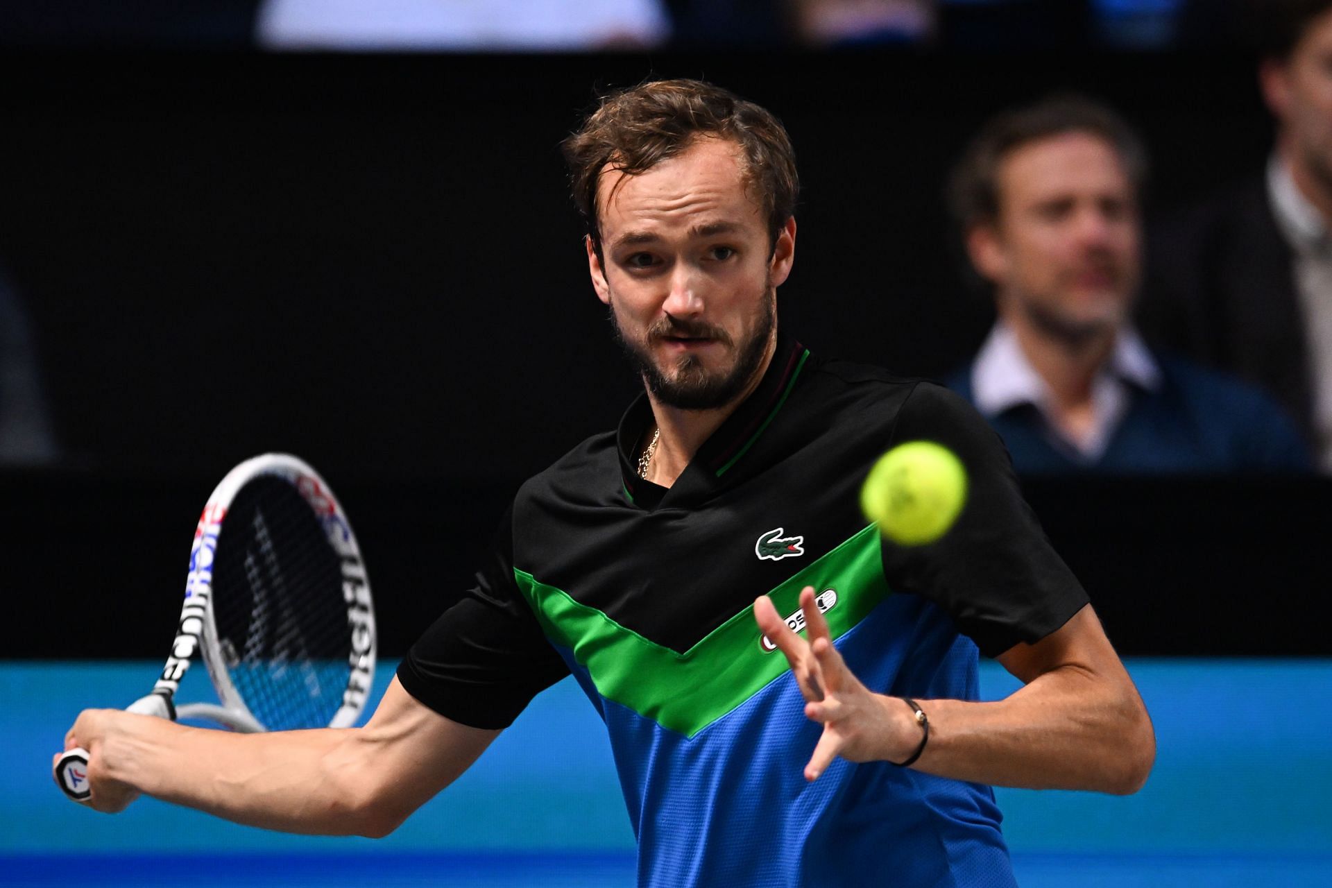 Russia&#039;s Daniil Medvedev in action at the Erste Bank Open