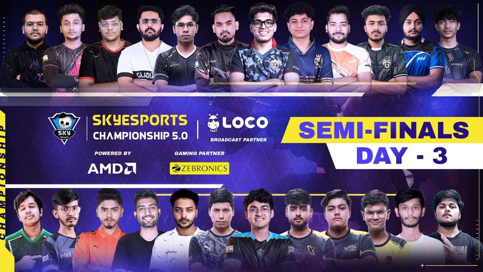 Day 3 of Skyesports Championship Semifinals occurred on October 19 (Image via Skyesports)