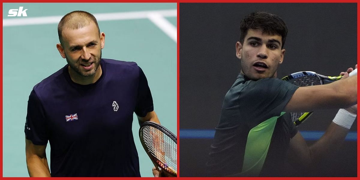 Carlos Alcaraz and Dan Evans will clash at the Shanghai Masters.