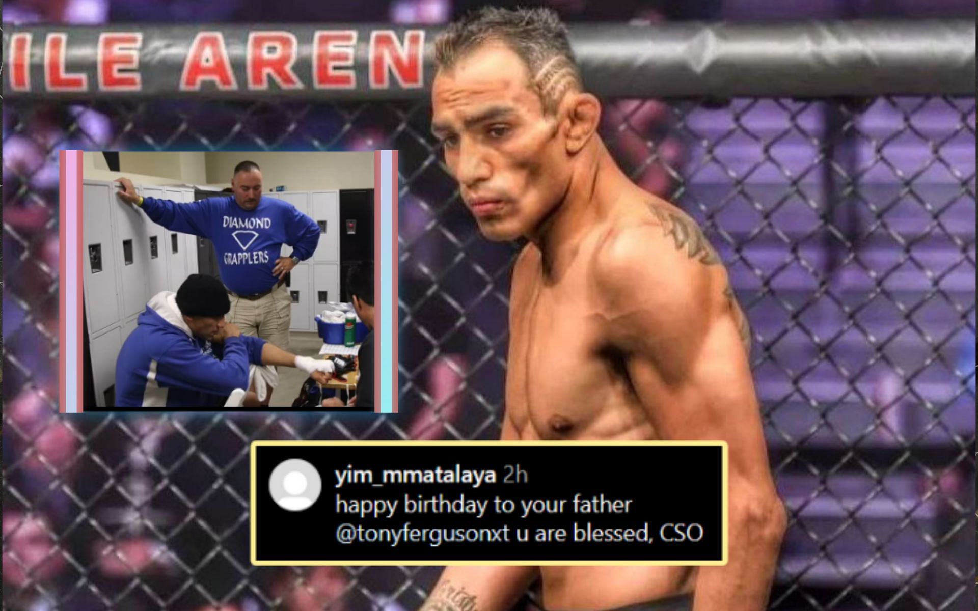 Tony Ferguson shared a video on his father