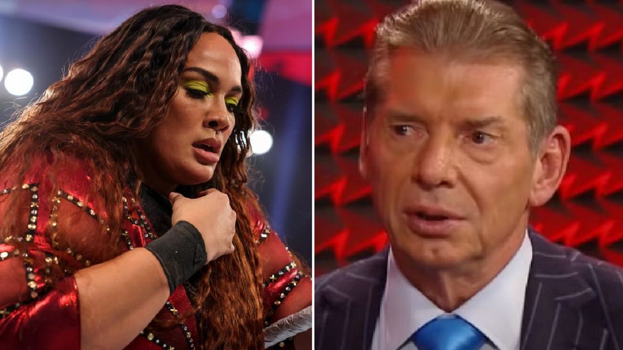 Nia Jax (left); Vince McMahon (right)