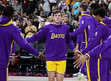 Watch: Austin Reaves skips past Steph Curry for tough and-one bucket, then blows past Warriors' defense for slam dunk