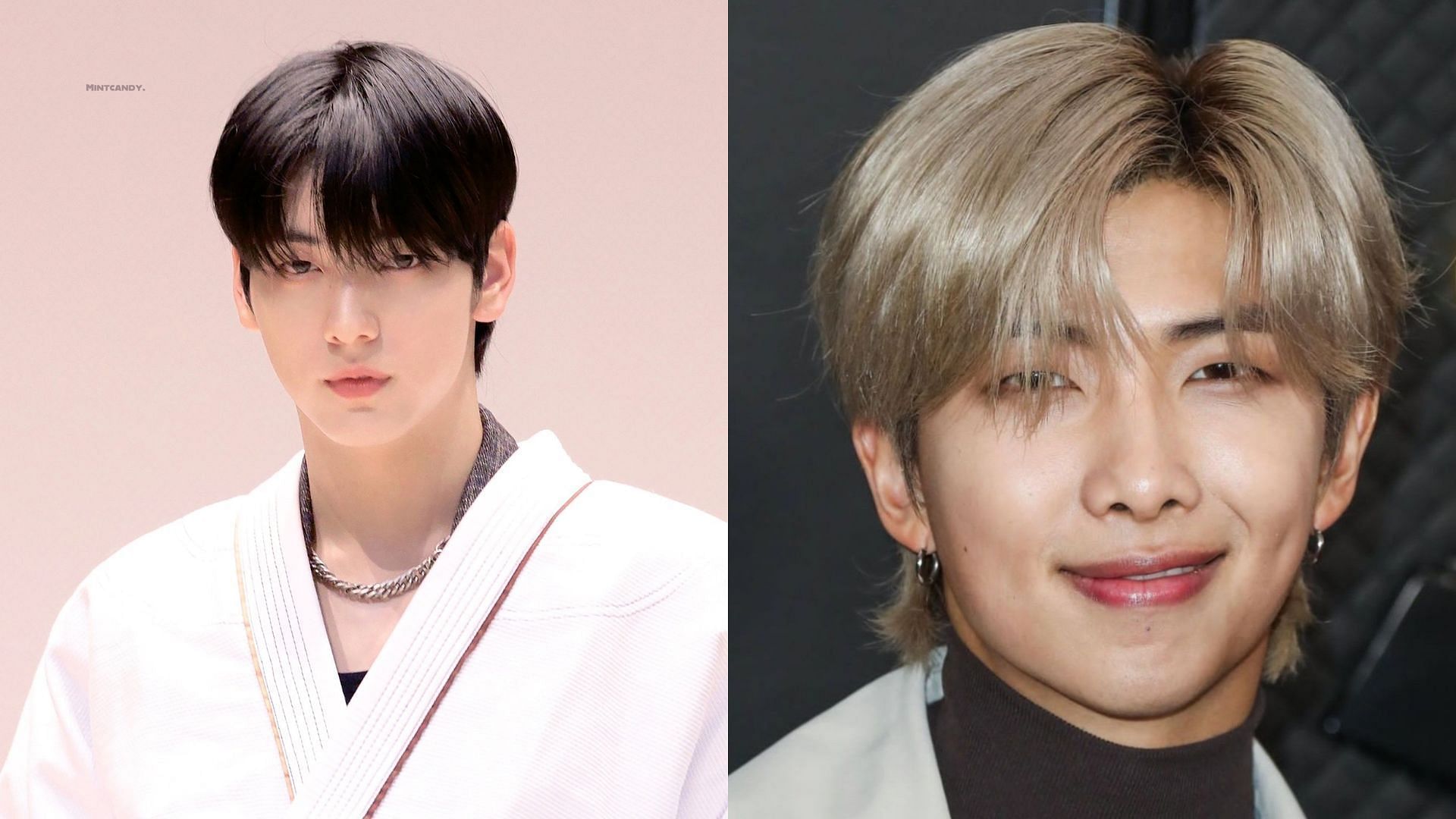 &ldquo;He&rsquo;s heading towards a great direction...&rdquo;: BTS fans react as TXT&rsquo;s Soobin calls BTS RM his role model (Image via Twitter/ @SmintcandyB and @yessir0801)