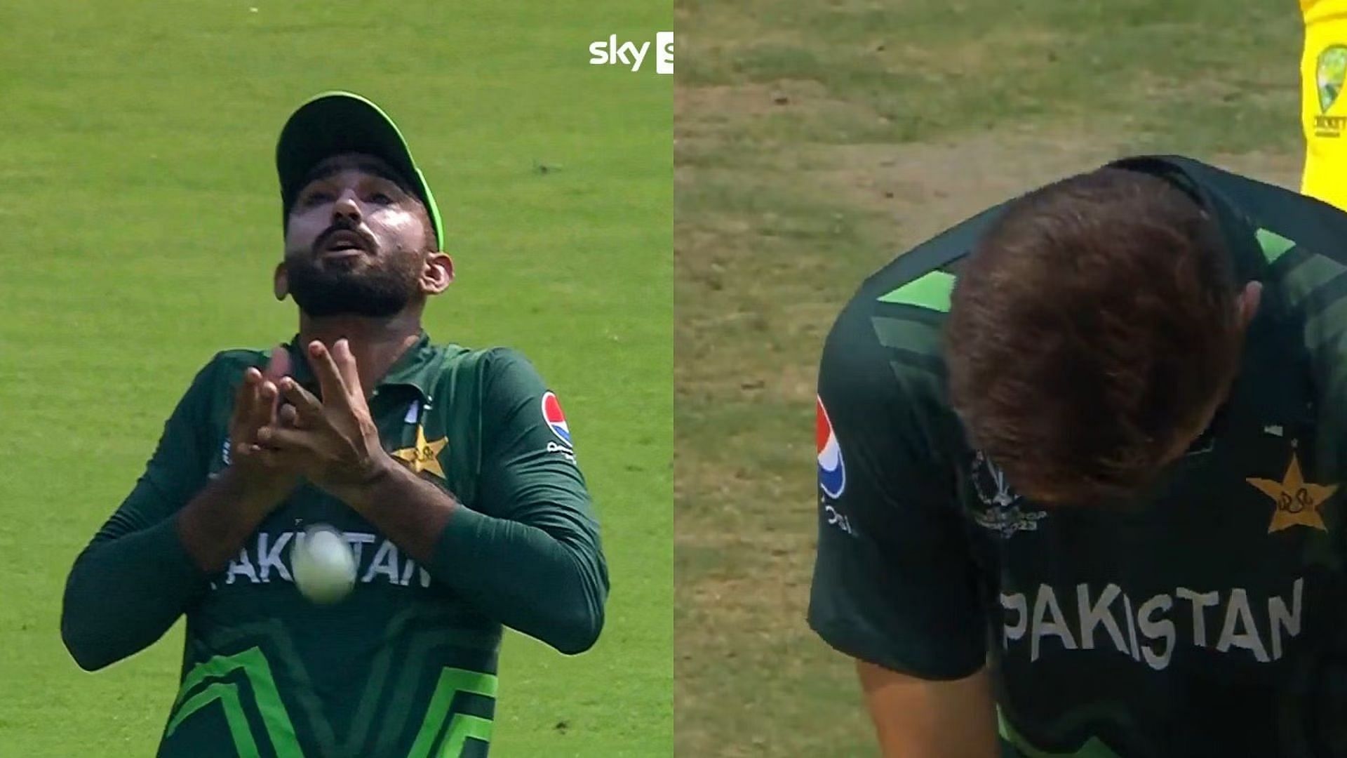 Usama Mir dropped an easy catch off Shaheen Shah Afridi