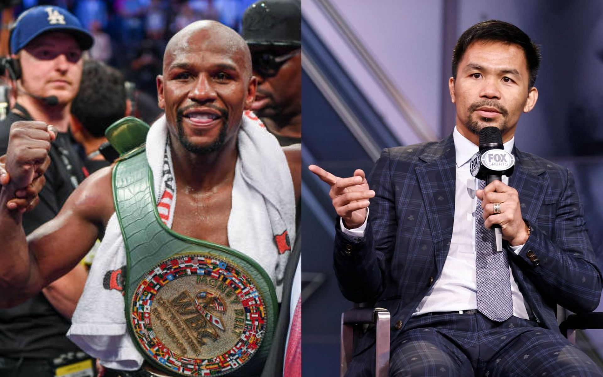 Floyd Mayweather (left) and Manny Pacquiao (right) [Images Courtesy: @GettyImages]