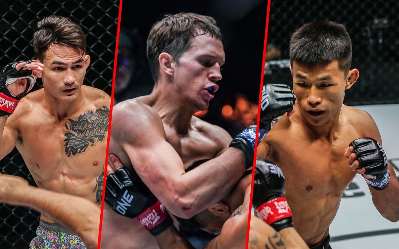 Thanh Le (left), Ilya Freymanov (center), and Tang Kai (right) | Image credit: ONE Championship