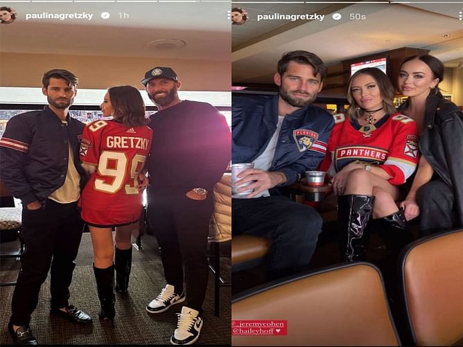 IN PHOTOS: Paulina Gretzky reps favorite NHL team at Panthers vs Maple Leafs