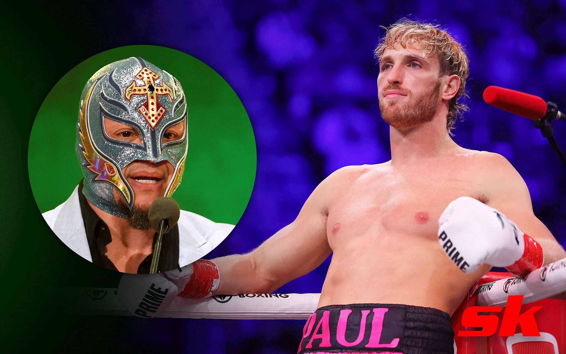Rey Mysterio (Left) and  Logan Paul (Right) [Via Getty]