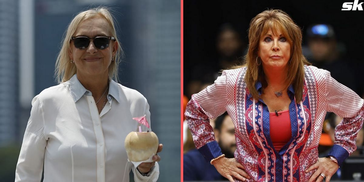 Martina Navratilova (L) and Nancy Lieberman (R)