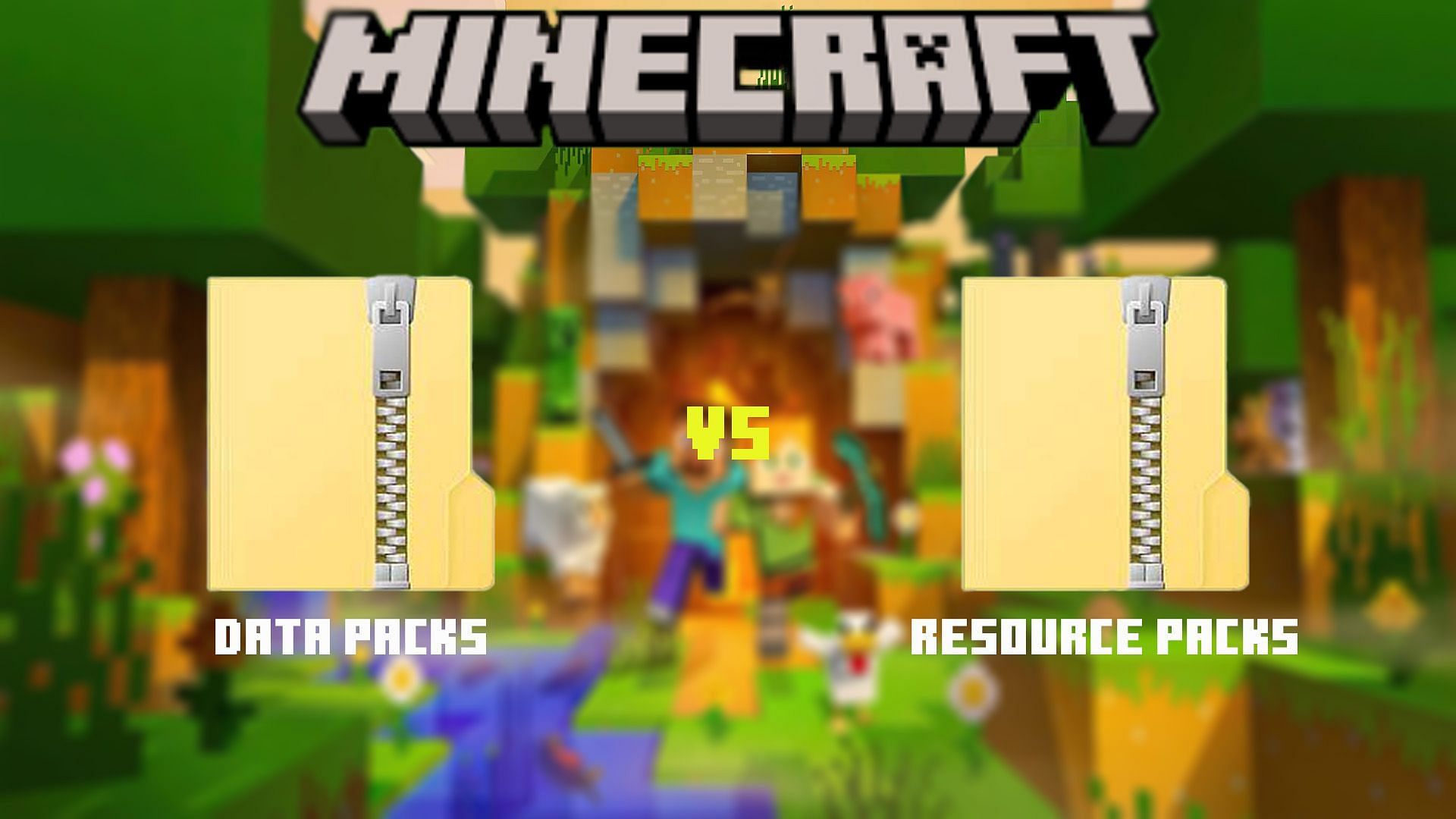 Learn the difference between a Data Pack and a Resource Pack in Minecraft (Image via Mojang) 