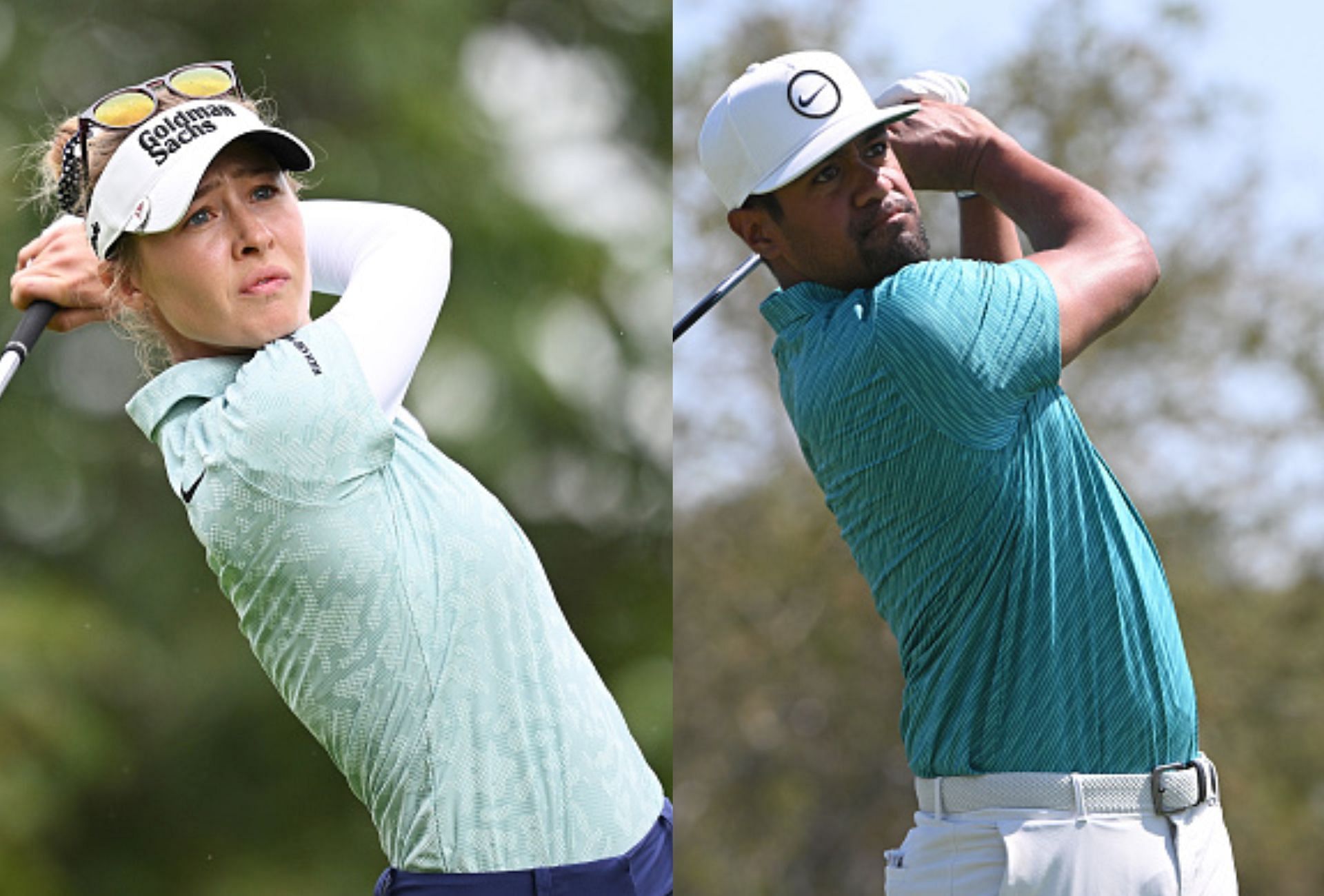 Nelly Korda/Tony Finau will be the highest-profile team at the 2023 Grant Thornton Invitational (Image via Getty).