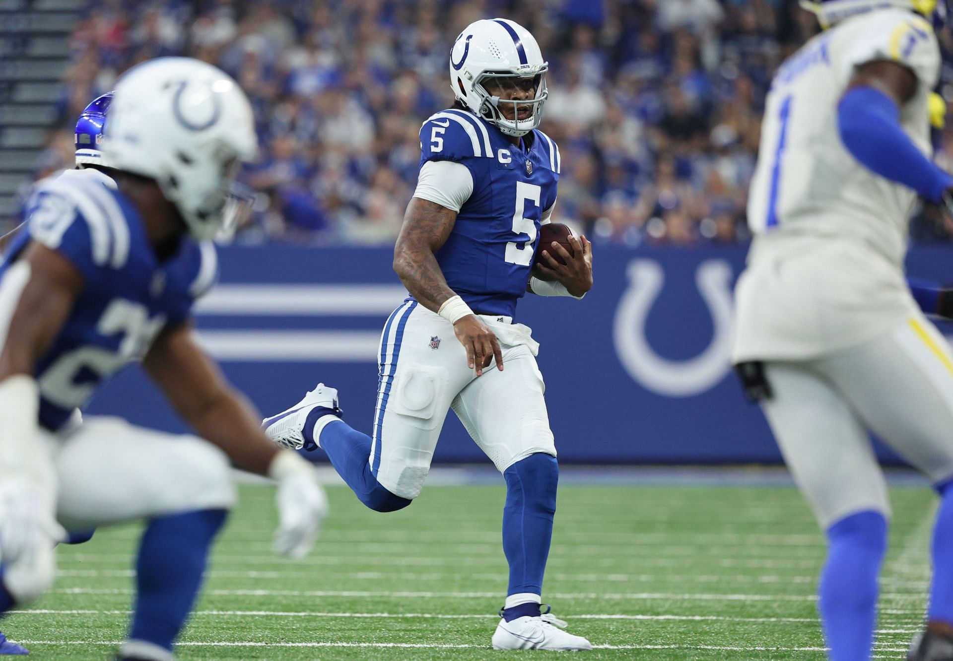 Anthony Richardson rushing vs the Los Angeles Rams