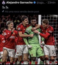 Alejandro Garnacho's now-deleted post