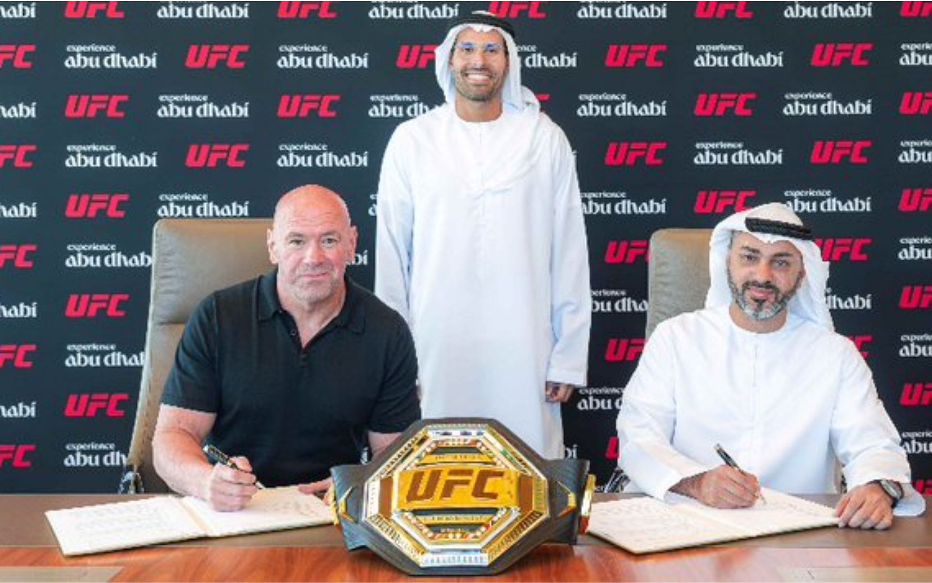 The UFC has extended its deal with Abu Dhabi [Image Credit: @UFCNews on Twitter]