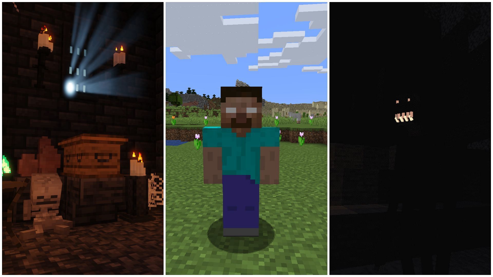Players can download some extremely scary mods for Minecraft this Halloween (Image via Sportskeeda)