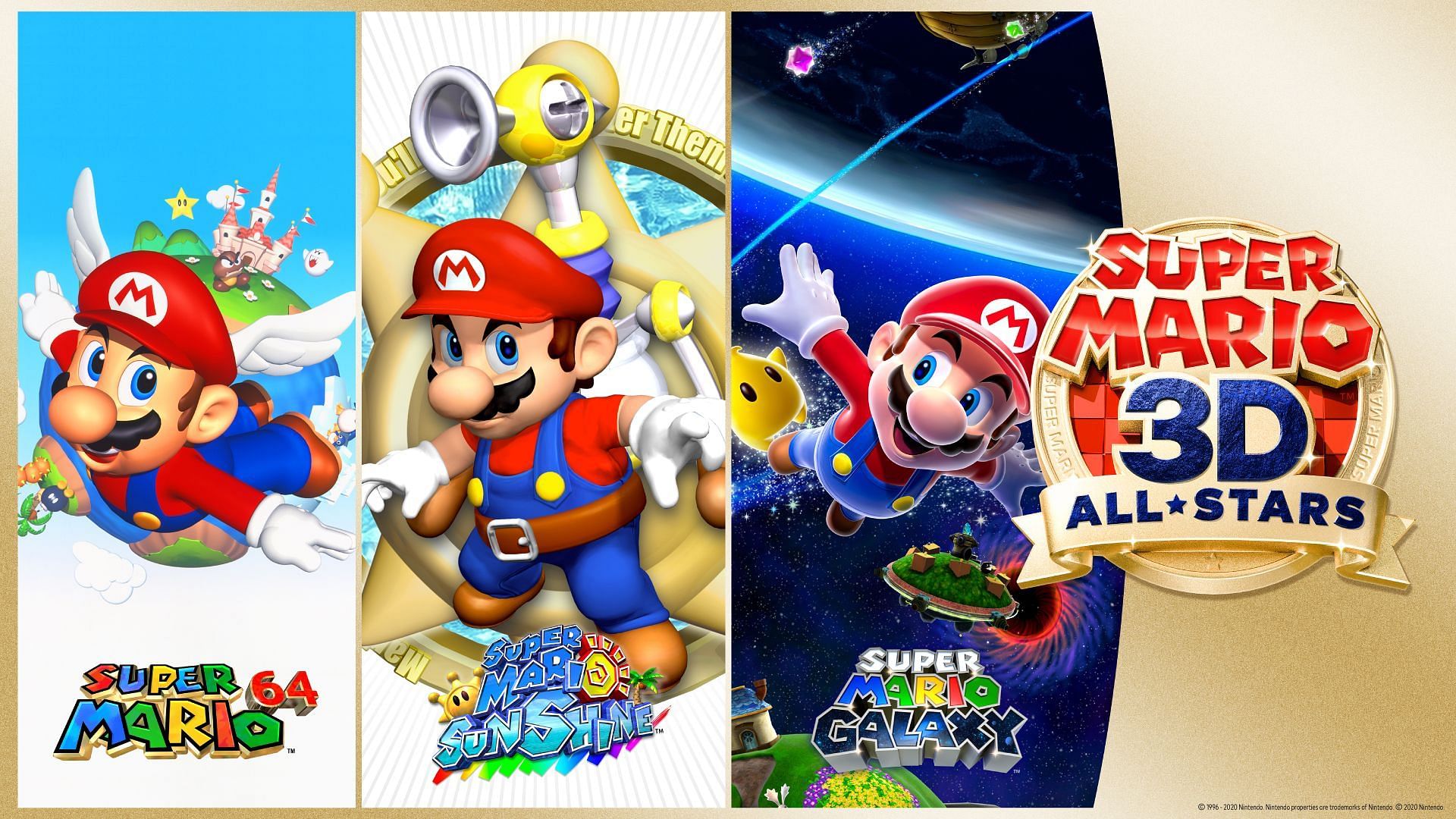 Three fantastic adventures in one package (Image via Nintendo)