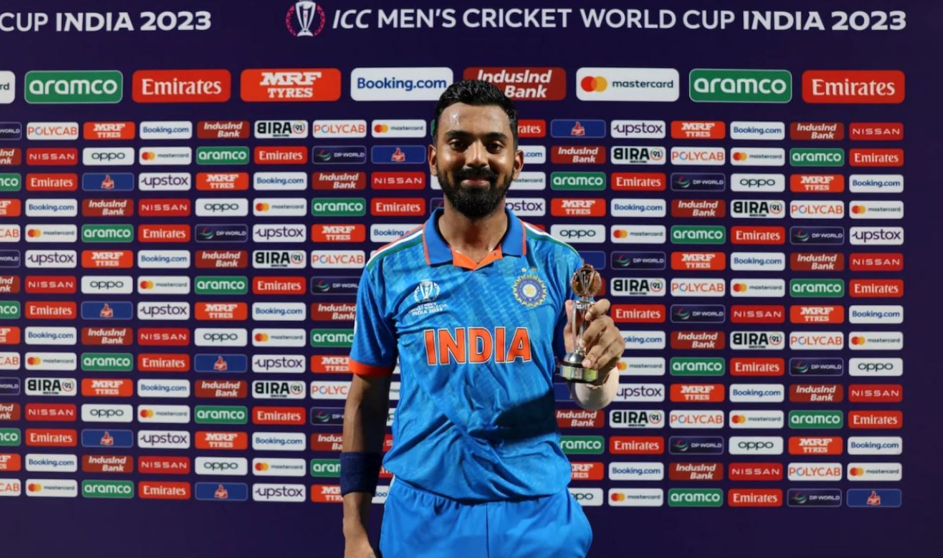KL Rahul was the Player of the Match for his match-winning 97 against Australia.