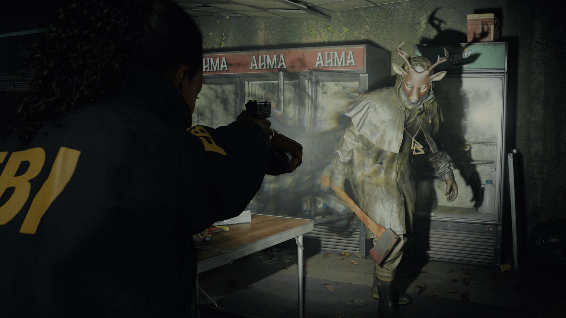 Saga Anderson battling against a terrifying enemy (Image via Remedy Entertainment)