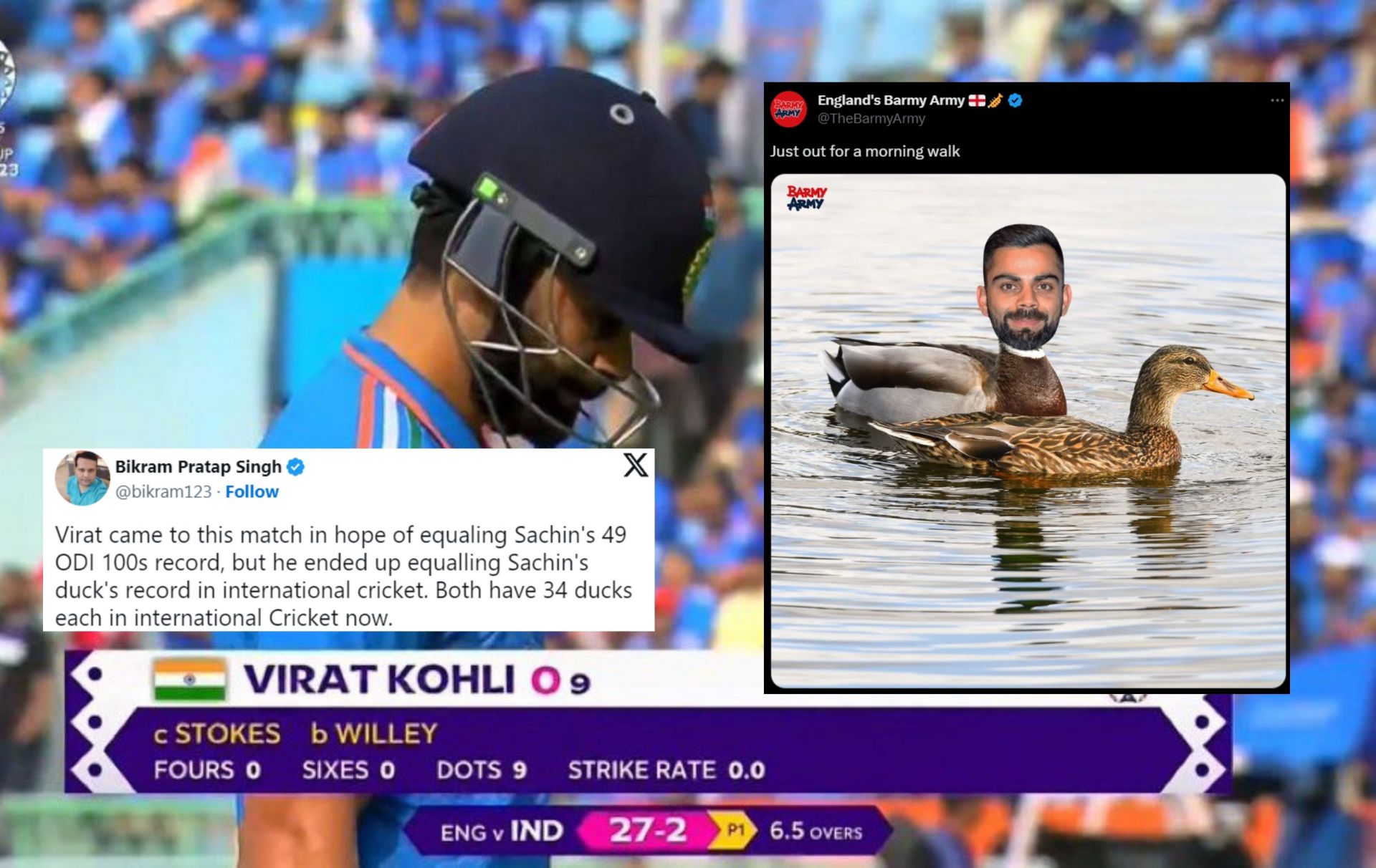 Fans react after Virat Kohli