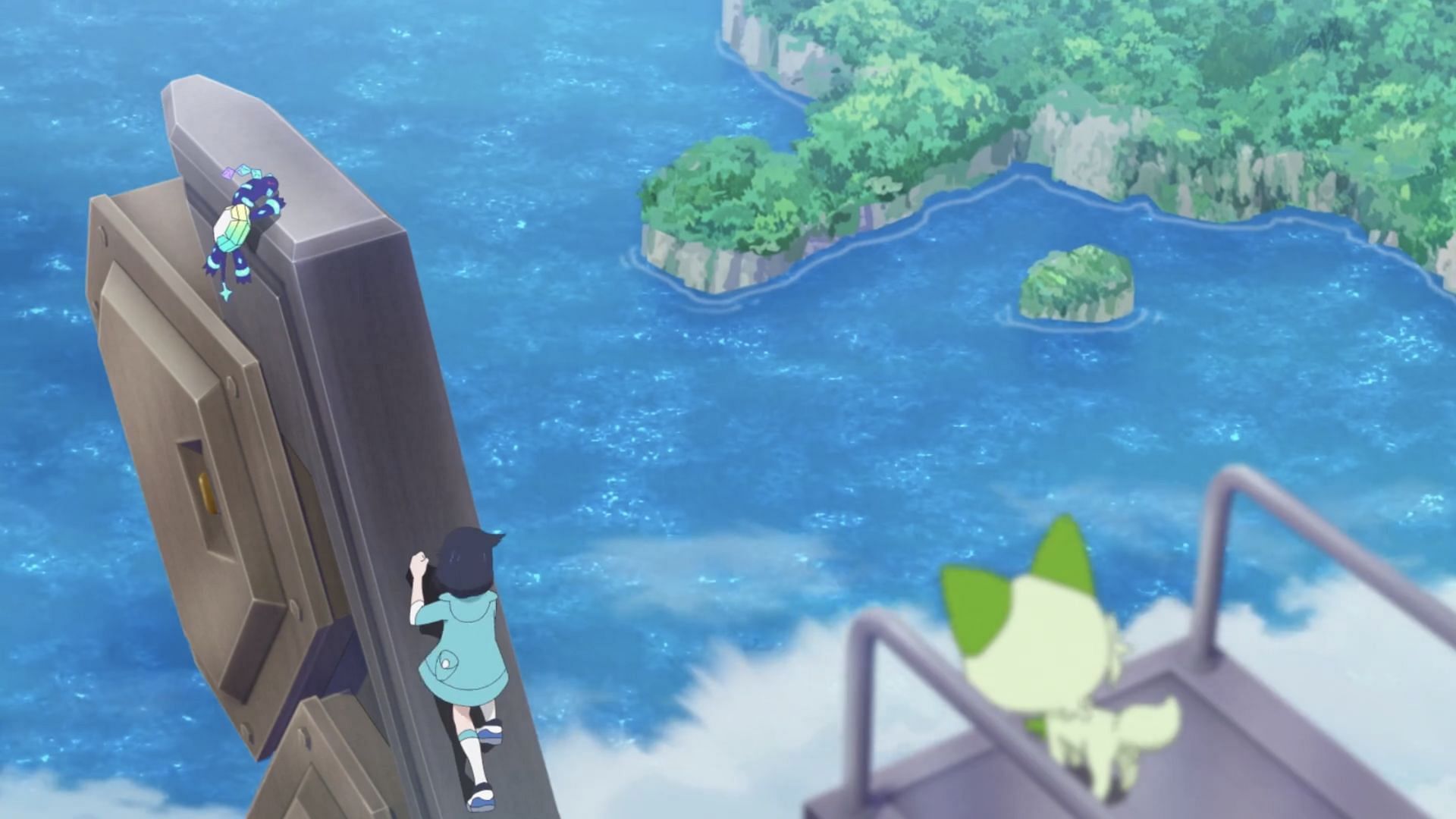 Liko attempts to save Terapagos in Pokemon Horizons.