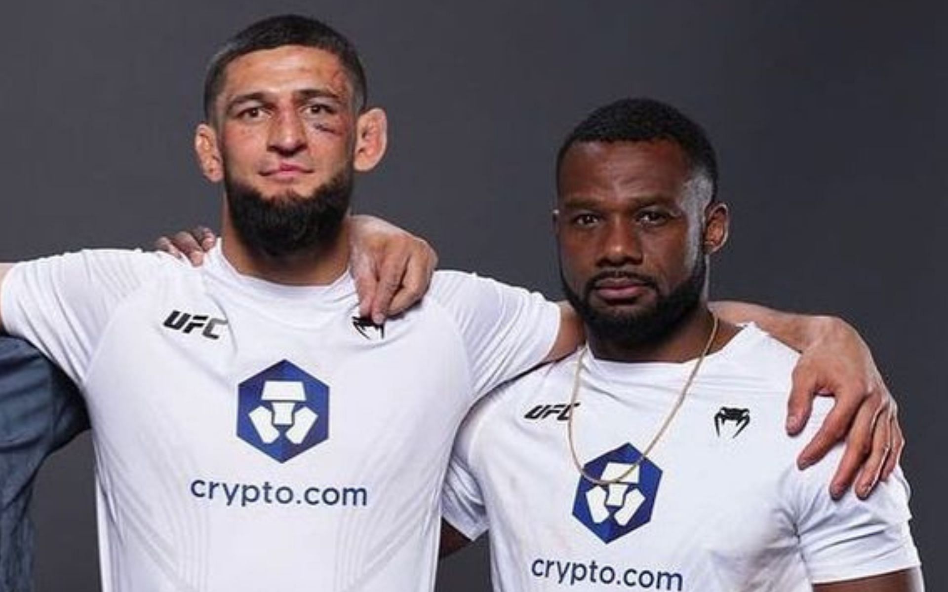 Khamzat Chimaev (left) Alan Do Nascimento (right) [Image courtesy @alanfinfoujj on Instagram]