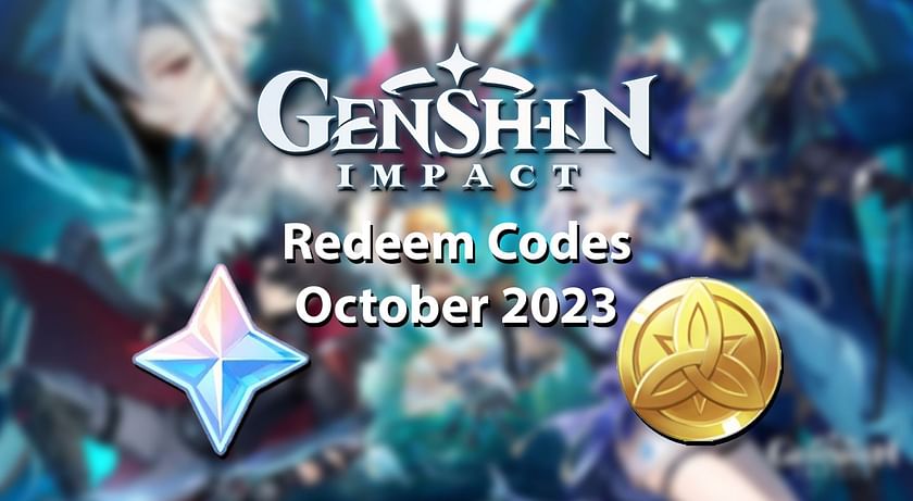 Genshin Impact redeem codes for October 2023