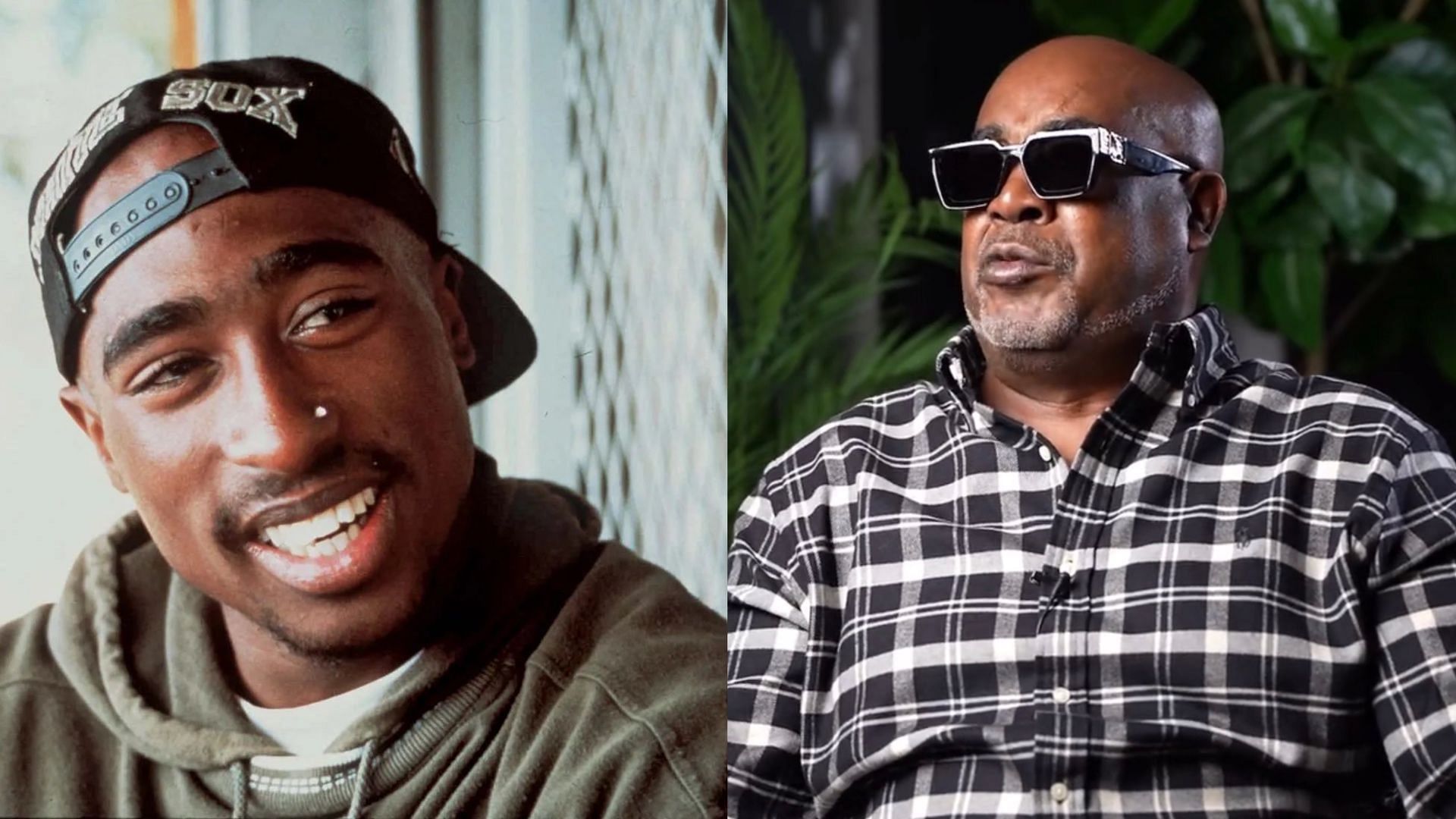 Keefe D is indicted for the murder of Tupac Shakur. (Images via Twitter/@piersmorgan &amp; @DisheveledNig94)
