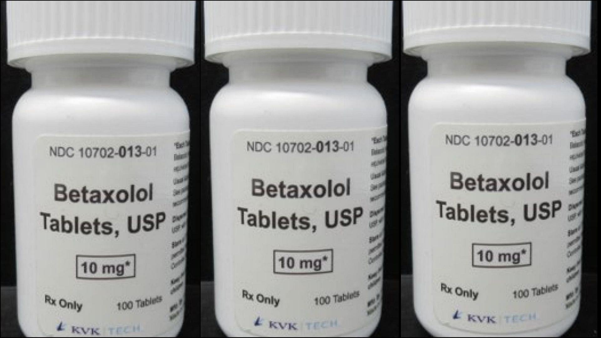 The recalled Betaxolol Blood Pressure Drug must not be taken any longer as it could be risky for elderly patients (Image via FDA)