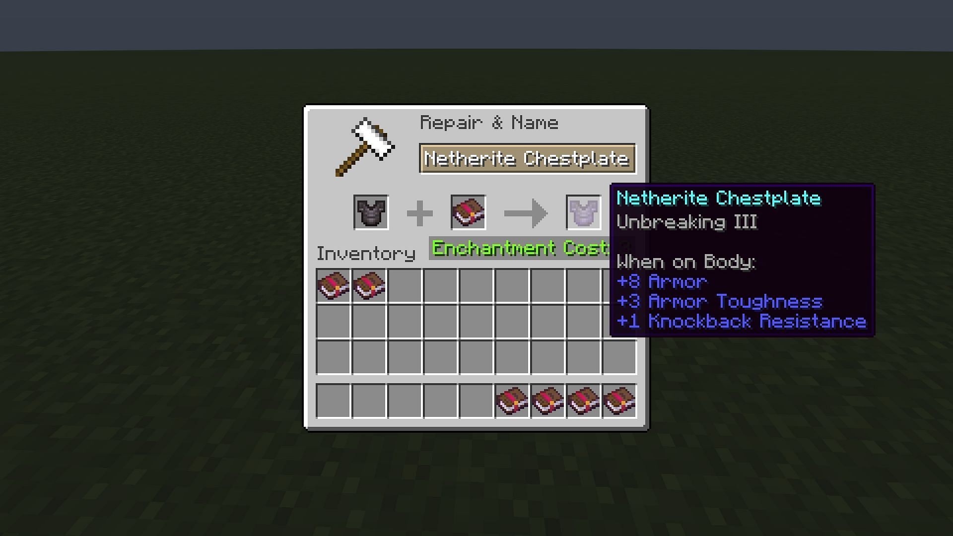 Unbreaking is one of the most commonly used enchantment that increases durability of items in Minecraft (Image via Mojang)