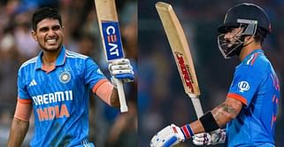 Shubman Gill closes in on Babar Azam for top spot in the latest ICC ODI batting rankings; Virat Kohli breaks into top 5