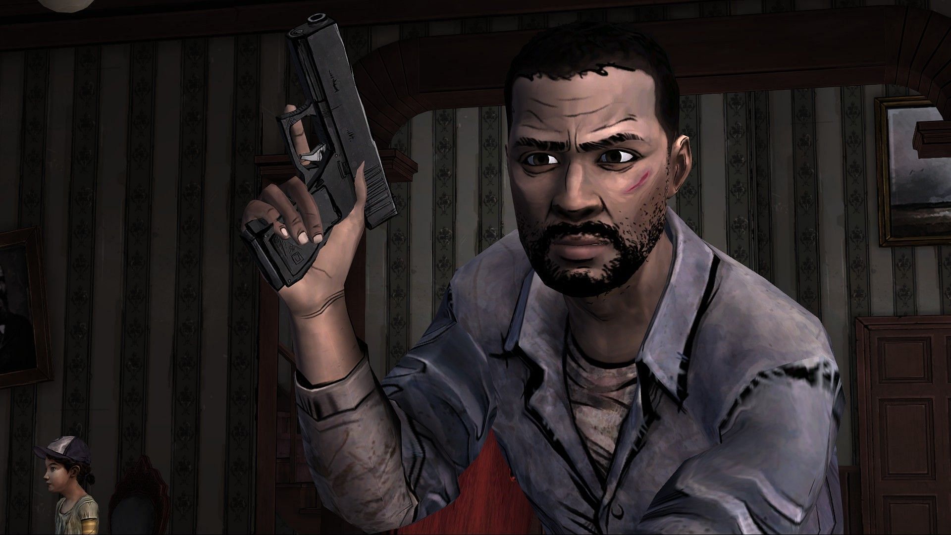 Lee Everett&#039;s death affects his daughter (Image via Telltale)