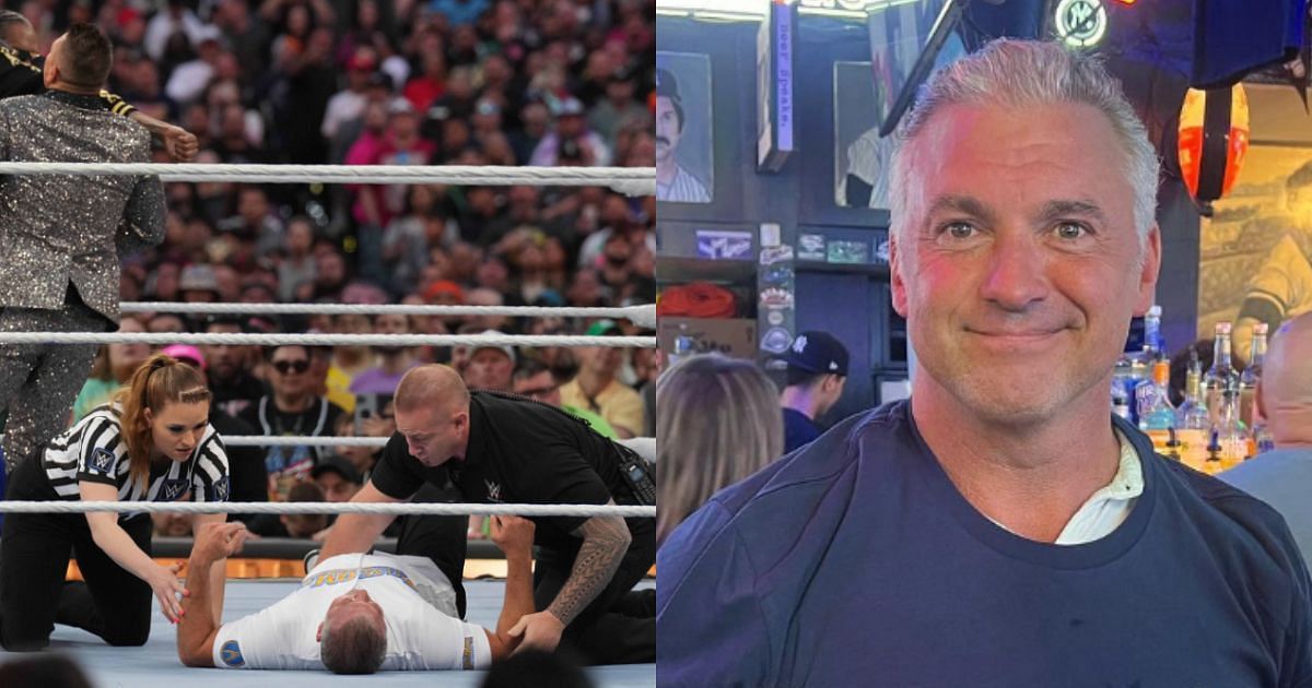 Shane McMahon got hurt during his return match at WrestleMania 39.