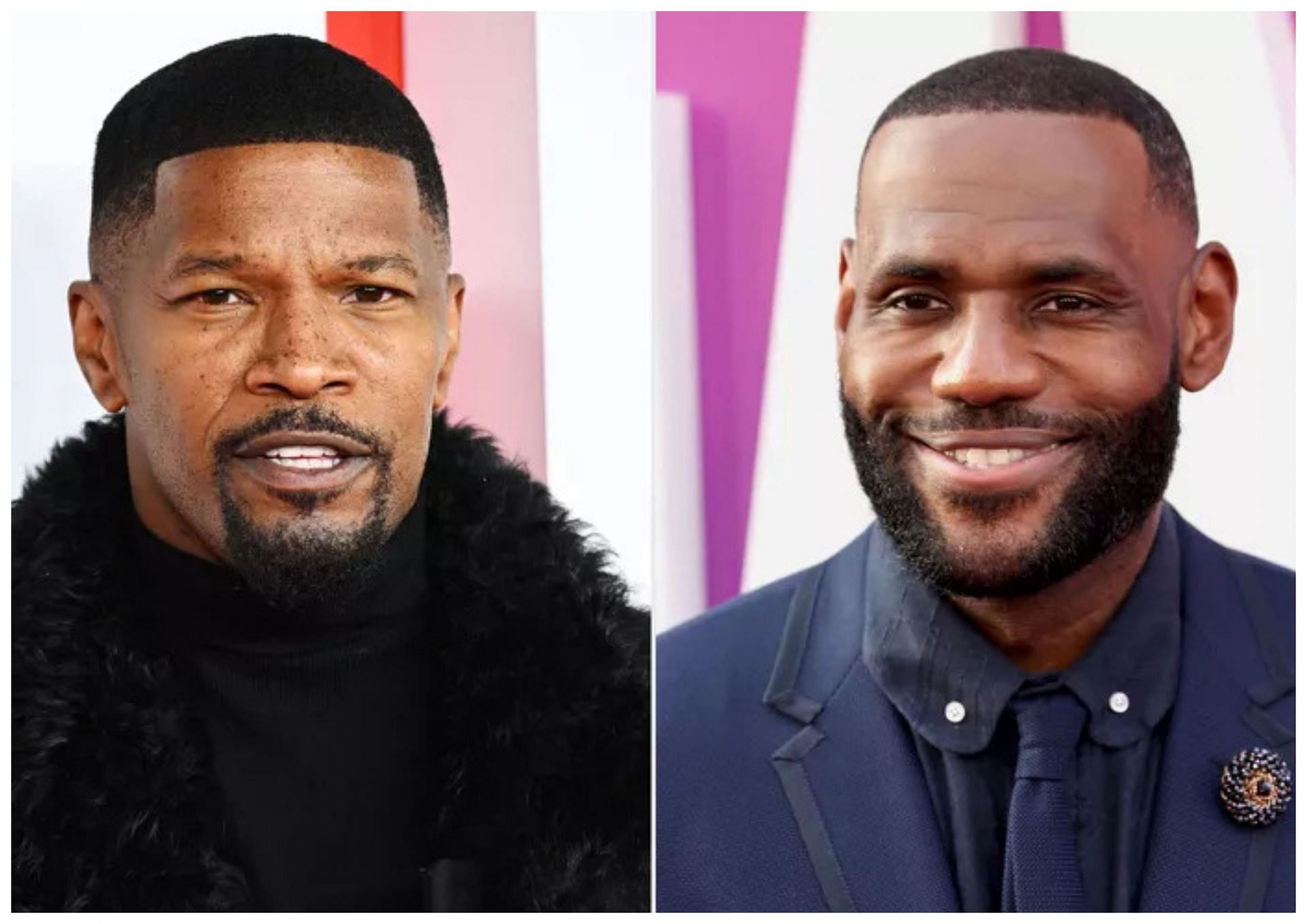 Actor Jamie Foxx and NBA legend LeBron James (Photo: Joe Maher/Getty Images and Kevin Winter/Getty Images)