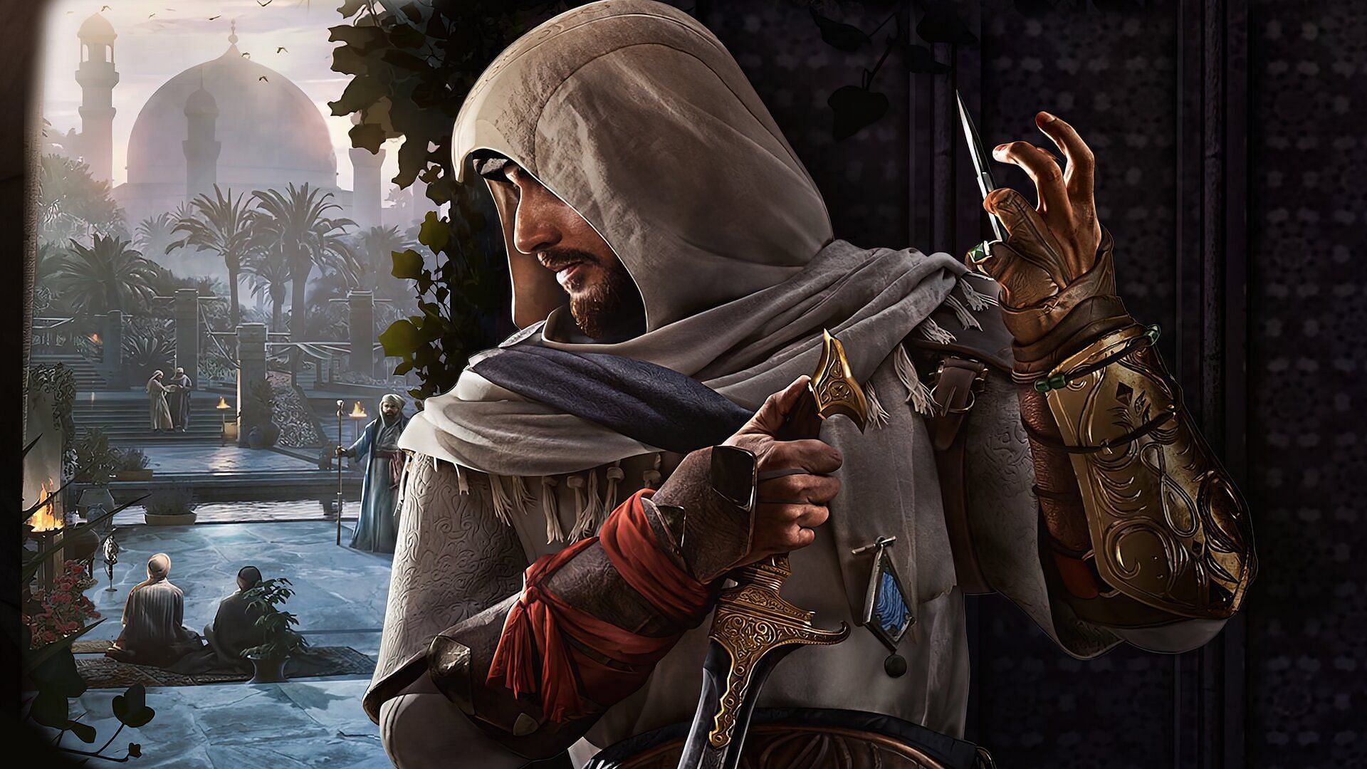 Throwing knives are helpful for a lot of things in Assassin&#039;s Creed Mirage (Image via Ubisoft)