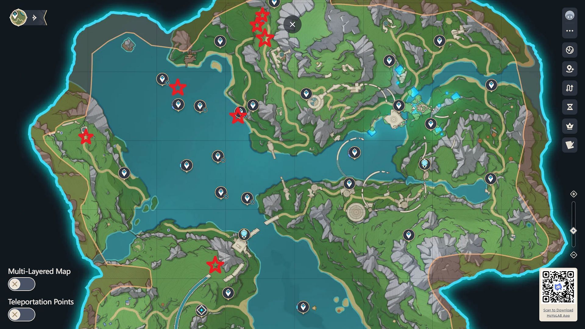 All special Clockwork Meka locations (Image via HoYoverse)