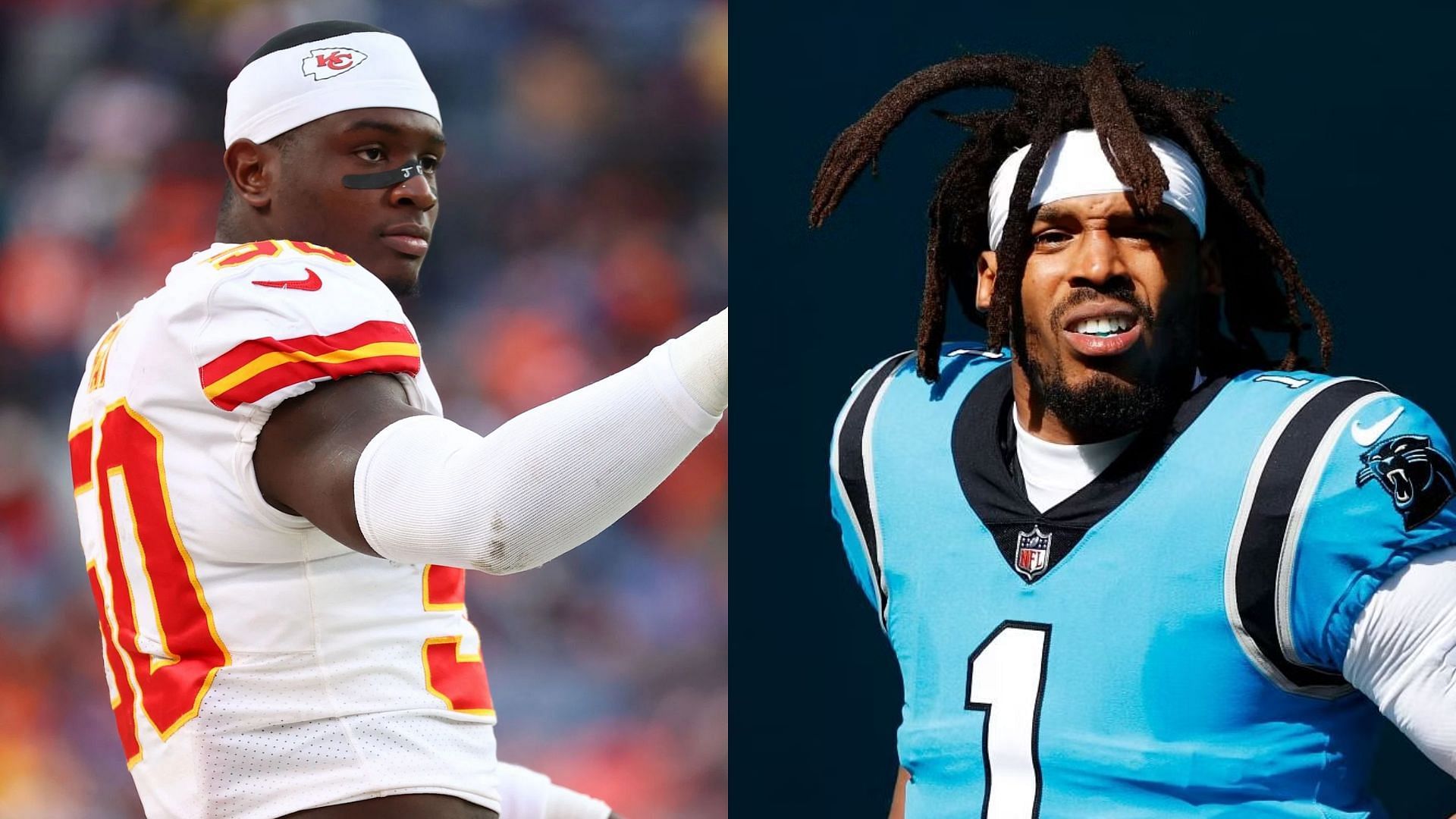 Willie Gay reacts to Cam Newton